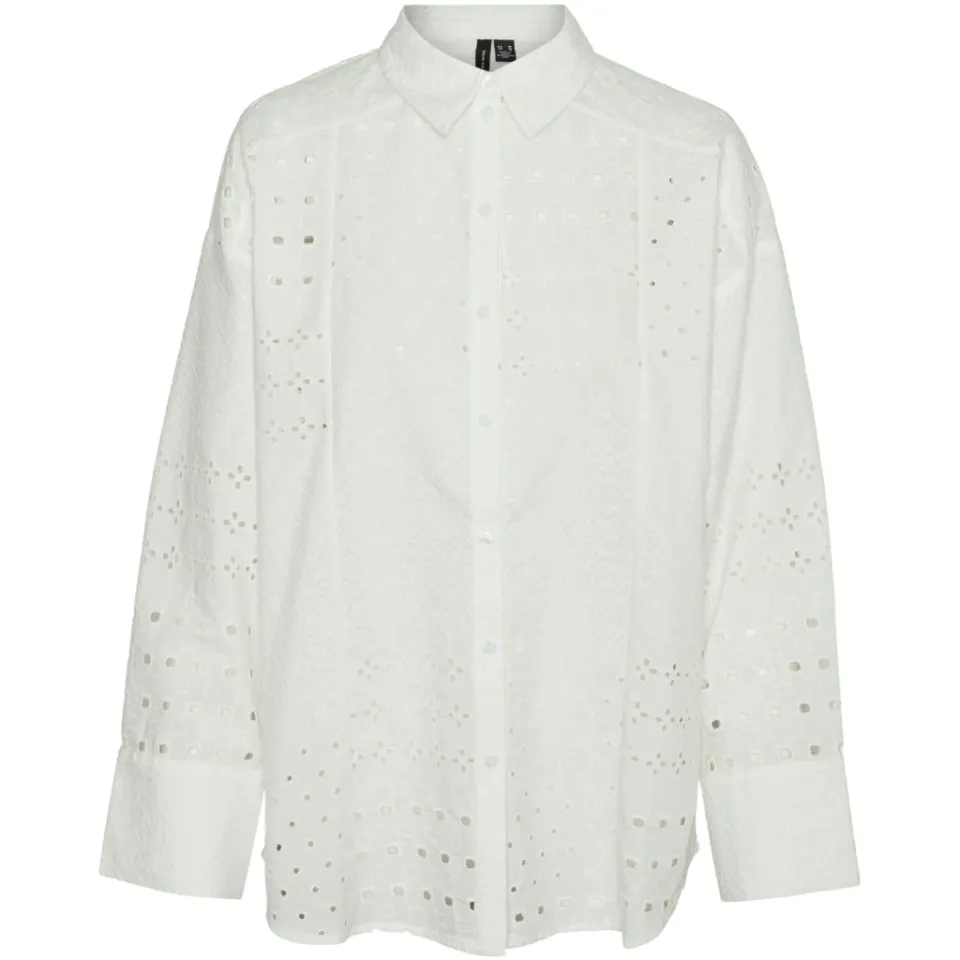 Vero Moda skjorte Vmgigi – Snow white — produktfoto