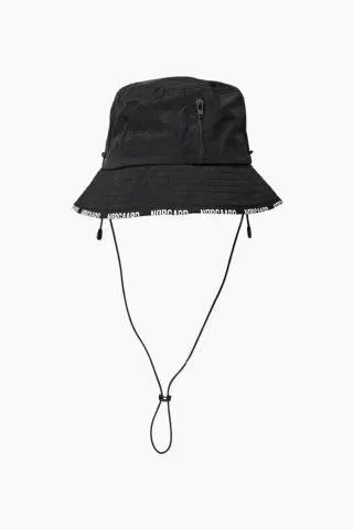 Mads Nørgaard Sunny Line Bucket Hat – Jet Black — produktfoto