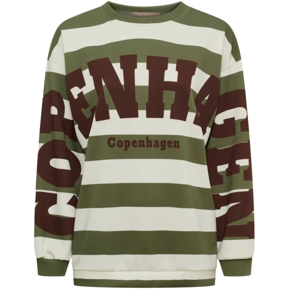 Marta du Château Sweatshirt MdcNerina – Military/Moro — produktfoto