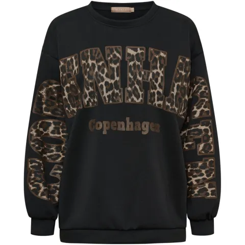 Marta du Château Sweatshirt MdcSevilla 22659Leo – Nero/Leo — produktfoto