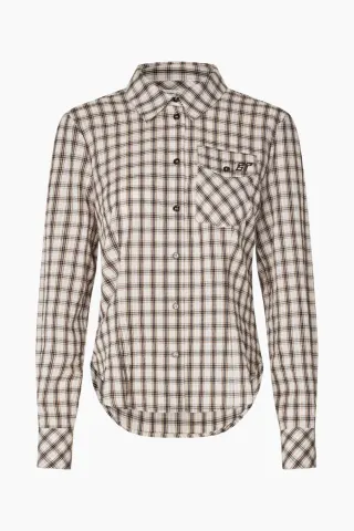 Baum und Pferdgarten Mena Shirt – Creme Mini Check — produktfoto