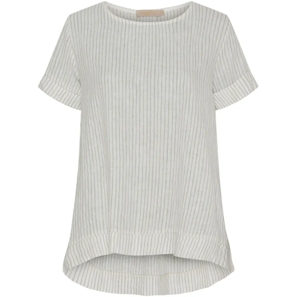 Marta du Château bluse MdcNatalie – Panna Grey Stripe — produktfoto