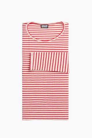 Nørgaard på Strøget 101 NPS Stripes – Ecru/Red — produktfoto