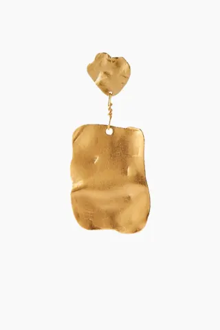 STINE A Golden Reflection Earring – guld — produktfoto