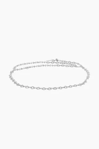 Gestuz GZrincka Chain Belt – Stainless Steel — produktfoto