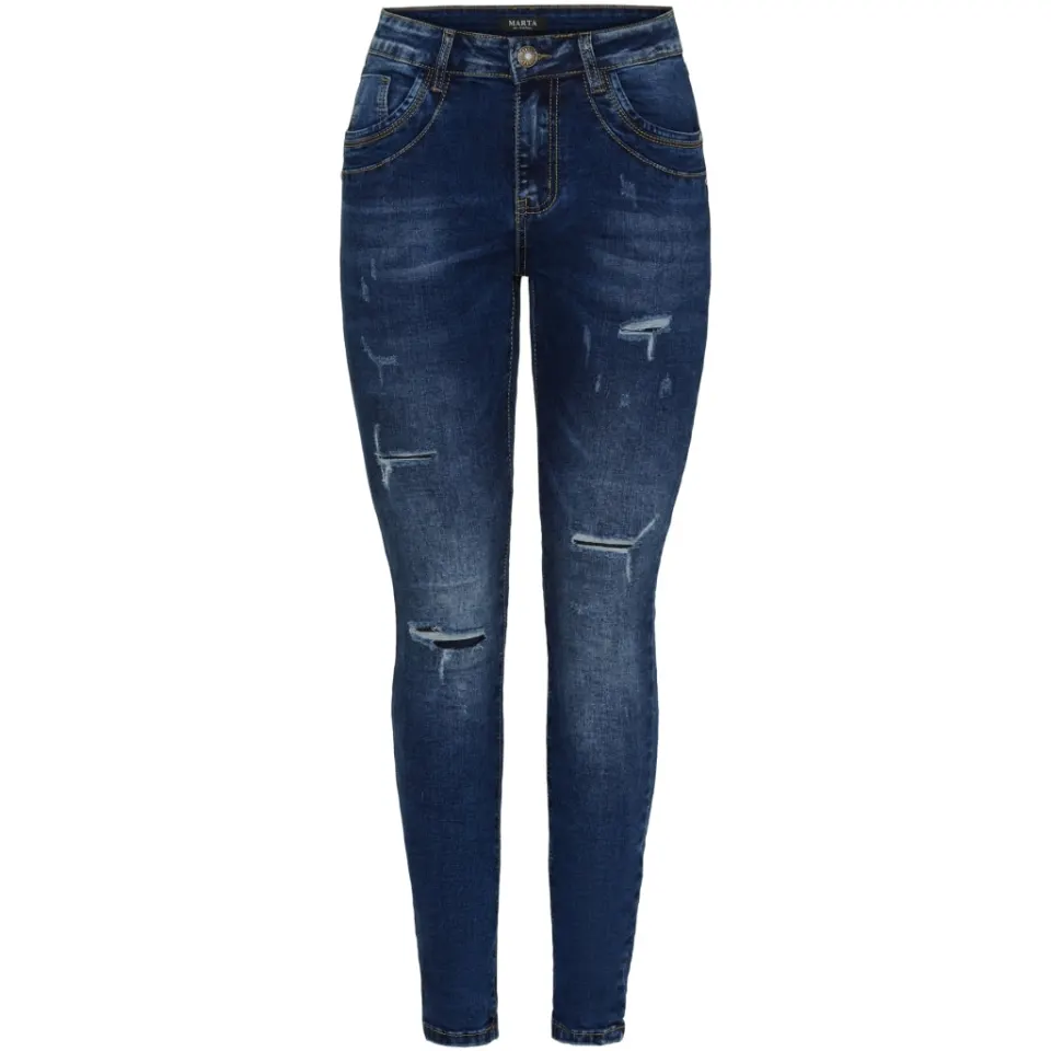 Marta du Château jeans MdcAzmina Mdc178-26165 – Dark Blue Denim — produktfoto