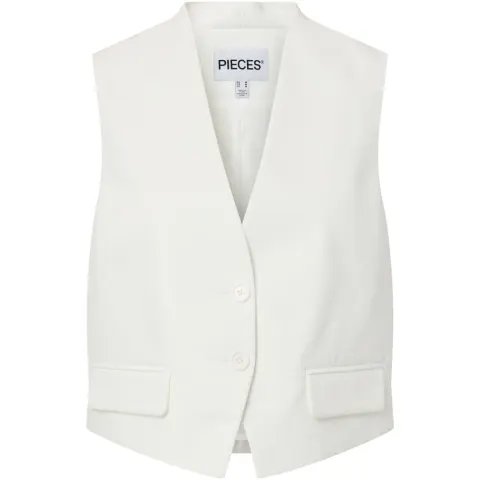 Pieces Vest Pcnimora – Cloud Dancer — produktfoto
