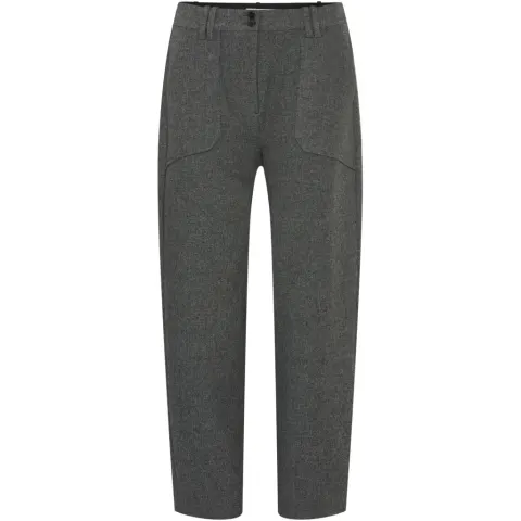 b.young bukser Byetona – Mid Grey Melange — produktfoto