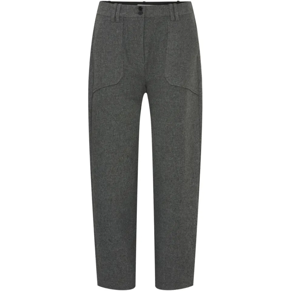 b.young bukser Byetona – Mid Grey Melange — produktfoto