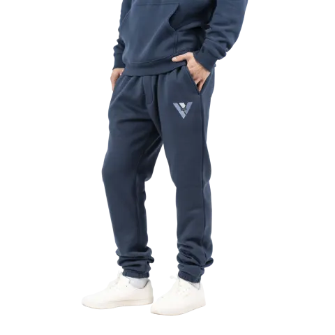 Marcus Colin Comfort Pants Print 13 – Blå — produktfoto
