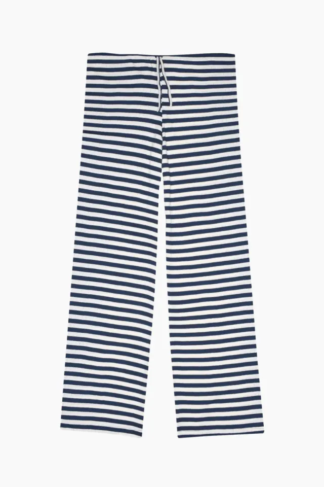 Nørgaard på Strøget NPS Nova Pants Broadway – Marine/Ecru — produktfoto