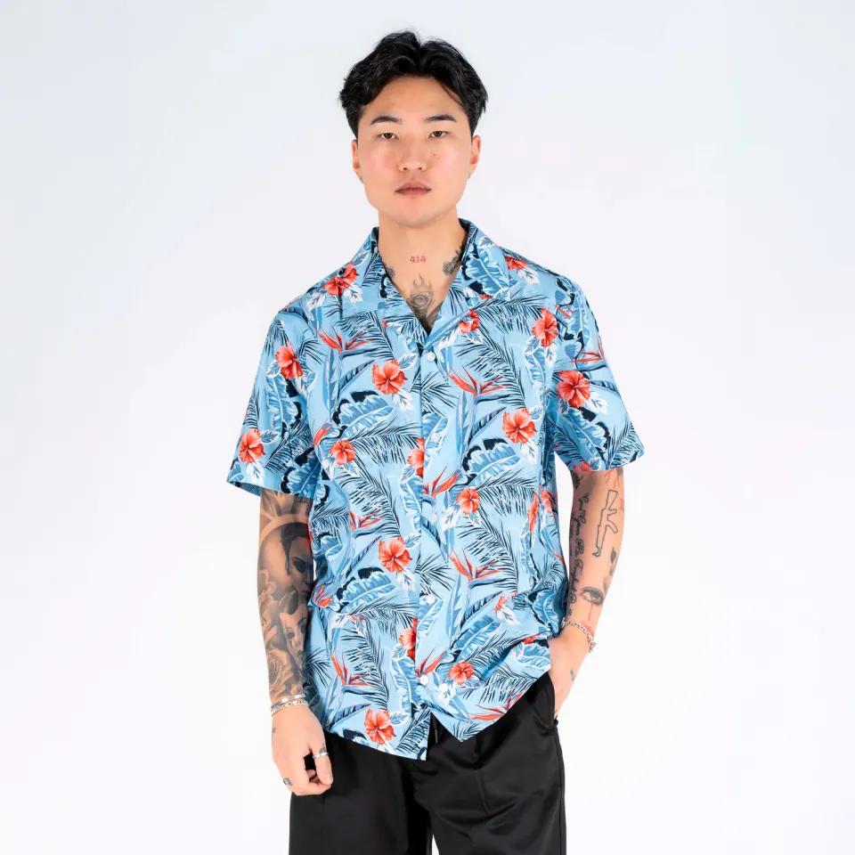 Marcus MApablo ss shirt – Frozen Fjord — produktfoto