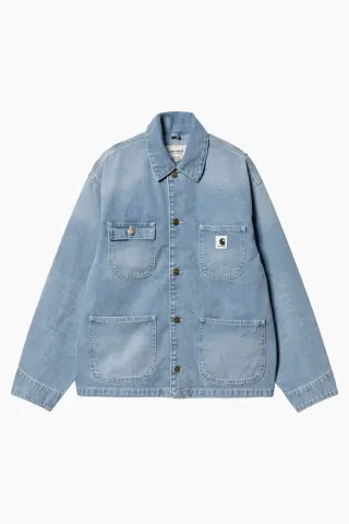 Carhartt W' OG Michigan Coat - Blue Light True Washed – Carhartt WIP — produktfoto