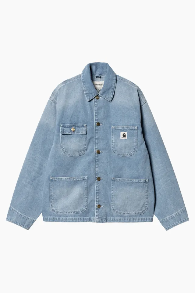 Carhartt W' OG Michigan Coat - Blue Light True Washed – Carhartt WIP — produktfoto