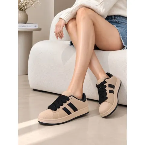 Dawn sneakers A-132 – Kaki — produktfoto