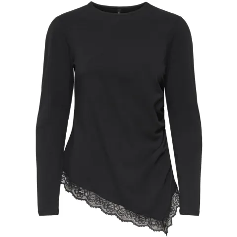 ONLY bluse Onllive – Black Dtm lace — produktfoto