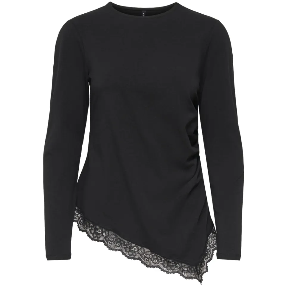 ONLY bluse Onllive – Black Dtm lace — produktfoto
