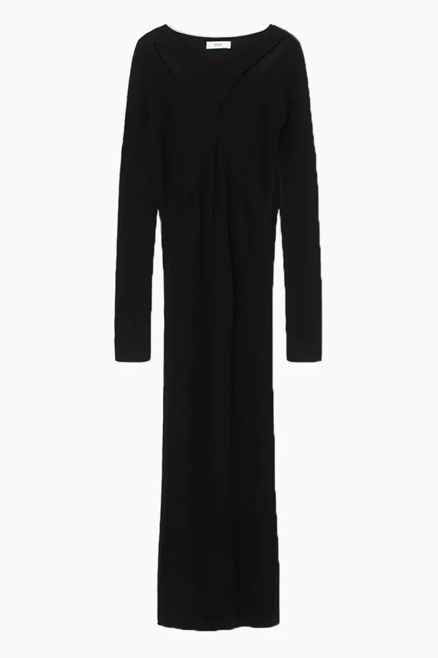 Envii Enoil LS Dress – sort — produktfoto