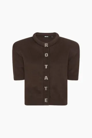 Rotate Firm Knit SS Cardigan – Molé — produktfoto