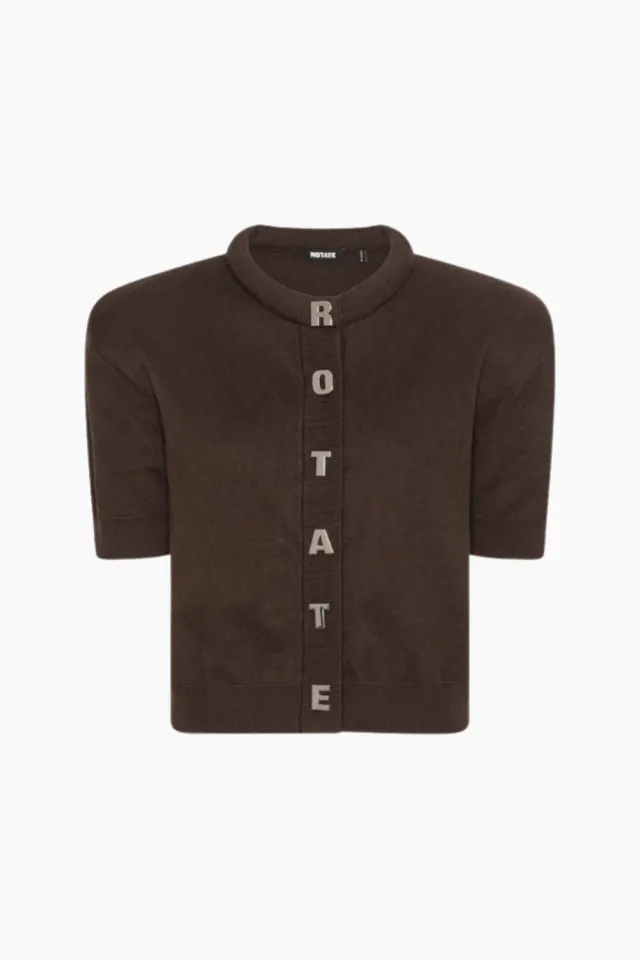 Rotate Firm Knit SS Cardigan – Molé — produktfoto