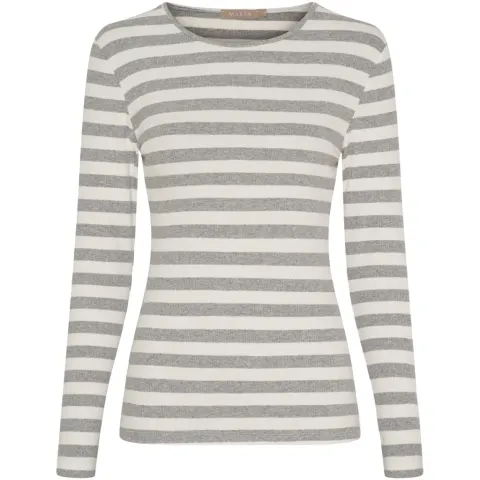 Marta du Château langærmet t-shirt MdcBegonia 7702 – GreyMelange10 — produktfoto
