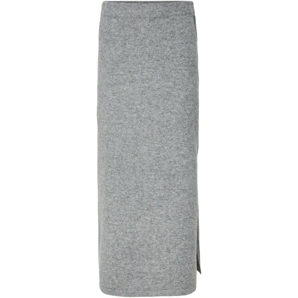Pieces nederdel Pcsally – Medium grey melange — produktfoto