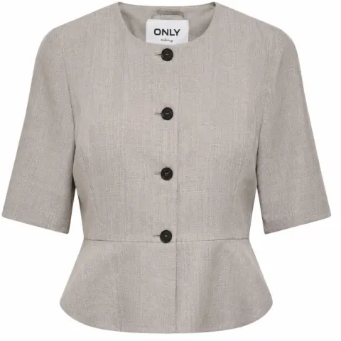 ONLY blazer Onllinda med rund halsudskæring – Fungi MELANGE — produktfoto