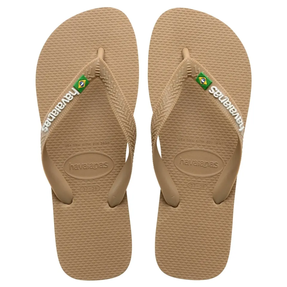 HAVAIANAS Slippers Unisex Brazil Logo 4110850 – Rose Gold3581 — produktfoto