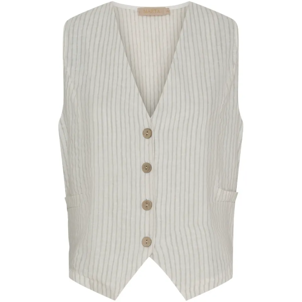 Marta du Château vest MdcEdel – Stripe Grey — produktfoto