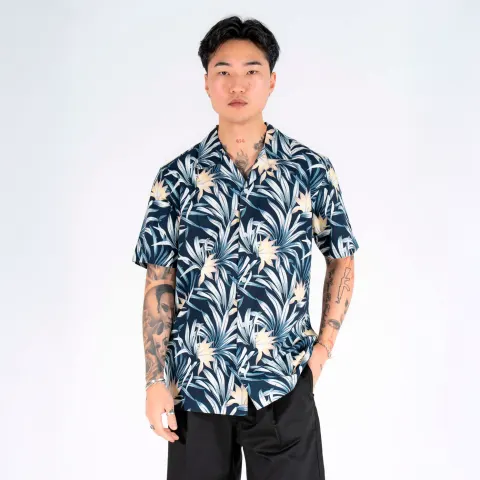 Marcus MApablo ss shirt – Dark Sapphire — produktfoto