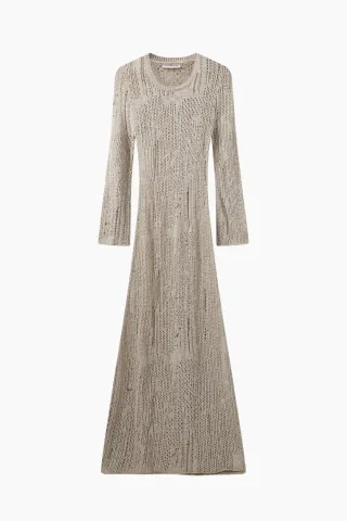 H2O Fagerholt Nutto Dress – Creamy Grey — produktfoto