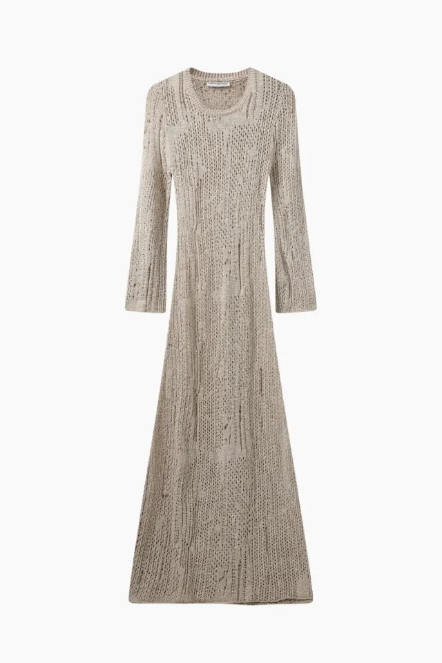 H2O Fagerholt Nutto Dress – Creamy Grey — produktfoto