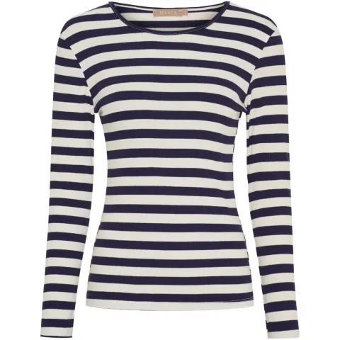 Marta du Château langærmet t-shirt MdcBegonia 7702 – marineblå — produktfoto