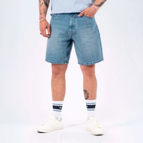 Marcus MAjustin 2236 denim shorts – Blå — produktfoto
