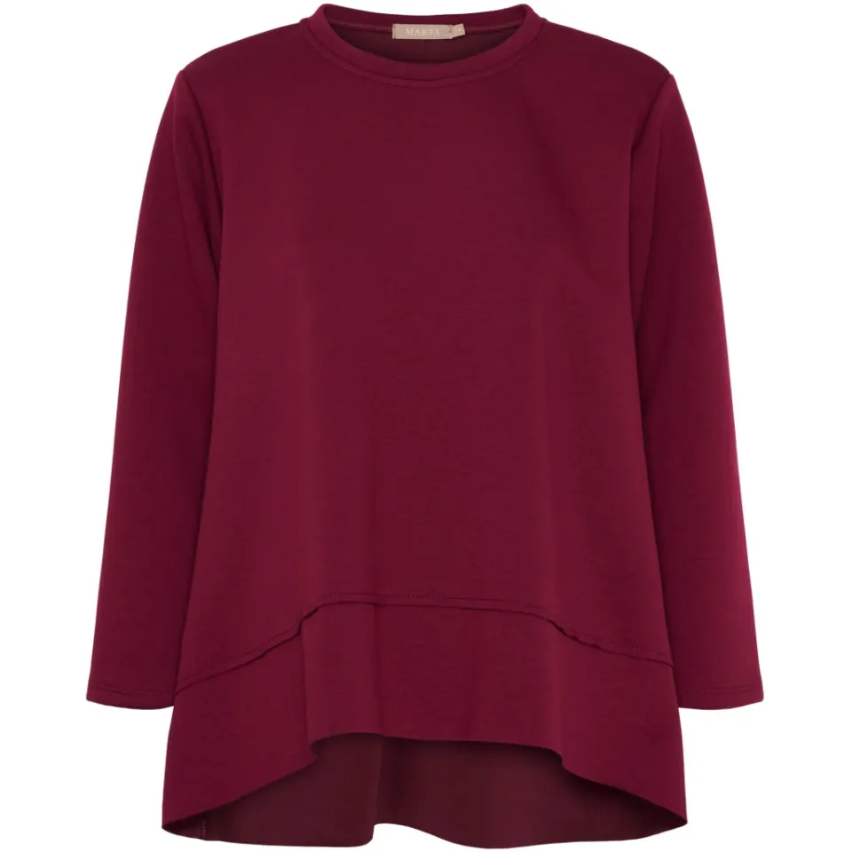 Marta du Château sweatshirt MdcPine 85783-1 – Bordeaux6269 — produktfoto