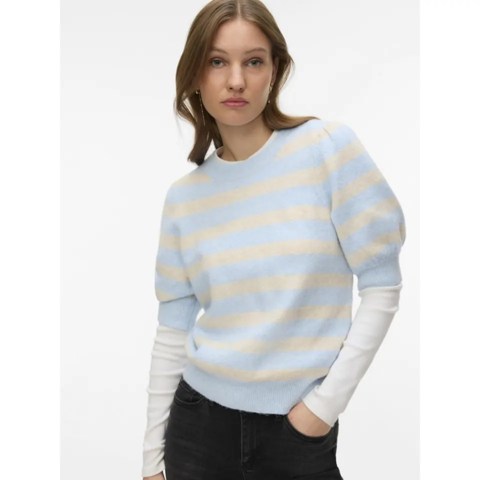 Vero Moda Pullover VMDoffy – Cashmere Blue BIRCH — produktfoto
