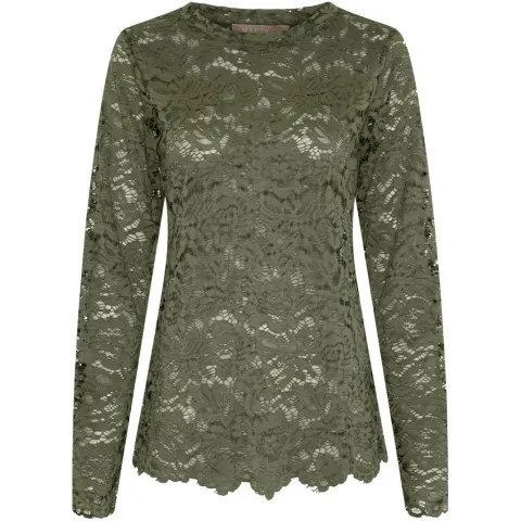 Marta du Château langærmet blonde t-shirt MdcMilley 7707 – Militairy — produktfoto
