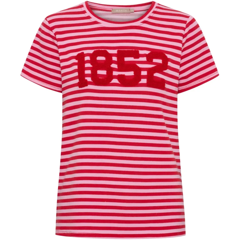 Marta du Château T-Shirt MdcHertha 84275-1852S – Pink/Red — produktfoto