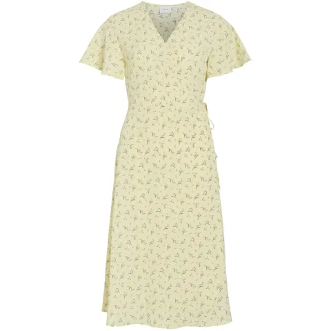 VILA kjole Vilovie – Pastel Yellow ASTER — produktfoto