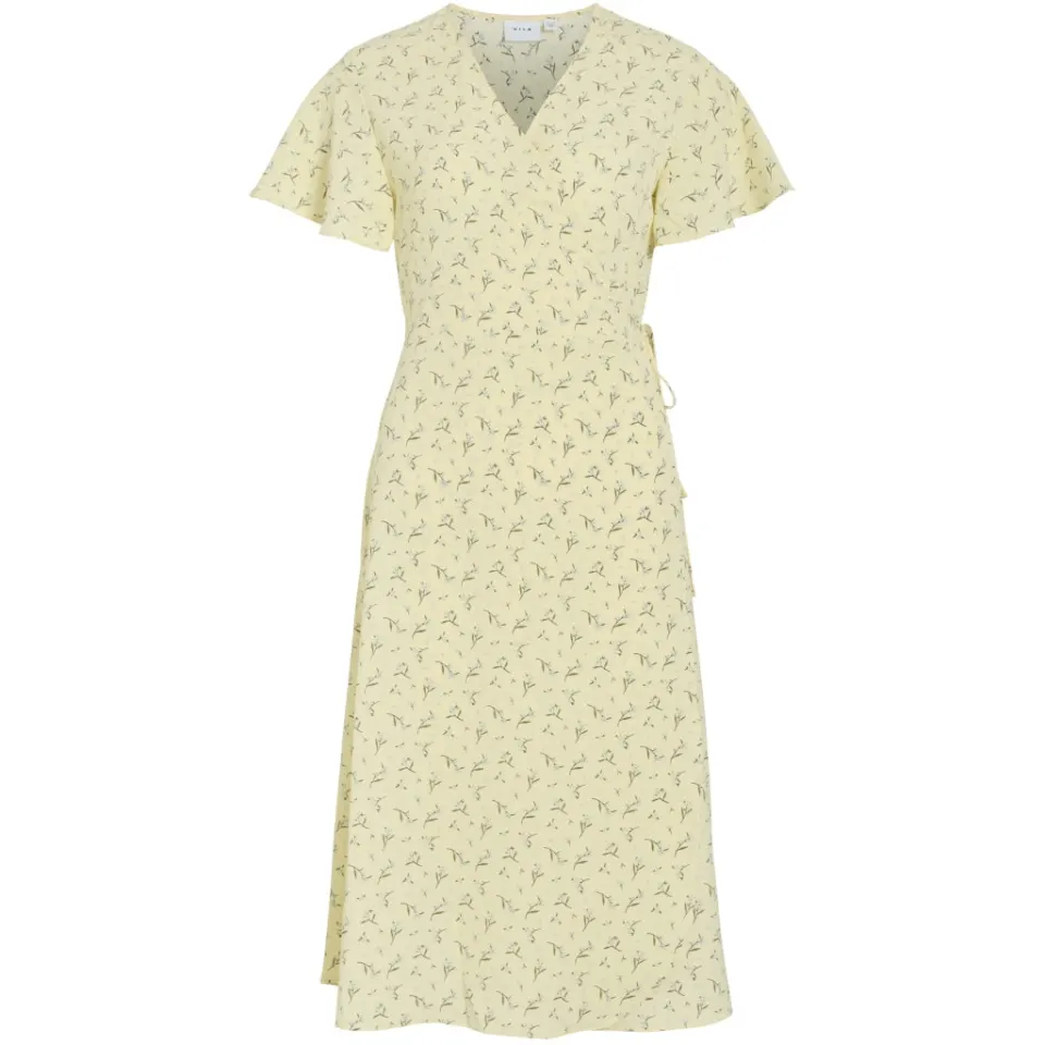 VILA kjole Vilovie – Pastel Yellow ASTER — produktfoto