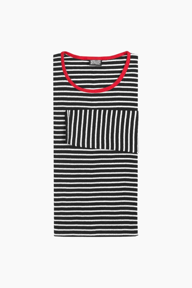 Nørgaard på Strøget 101 KAY – Black/Ecru/Red — produktfoto
