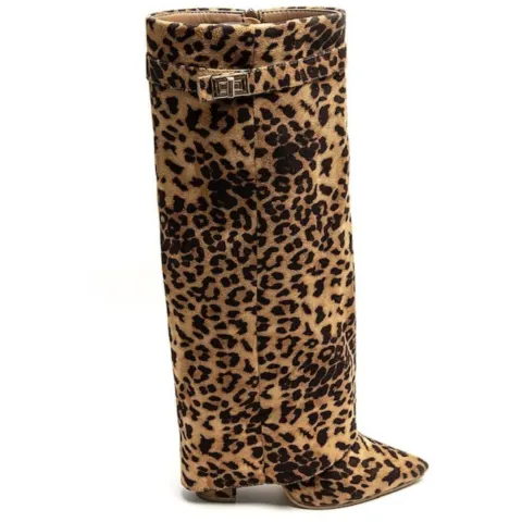 Sof støvler 9501A – leopard — produktfoto