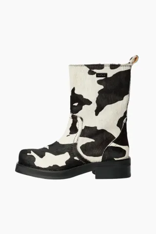Soulland Delaware Pony Boots – White Multi — produktfoto
