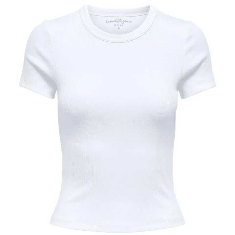 ONLY TOP O-neck Onlval – Bright White — produktfoto