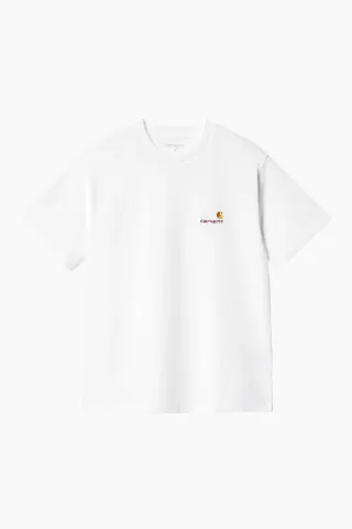 Carhartt W' S/S American Script T-Shirt - White – Carhartt WIP — produktfoto