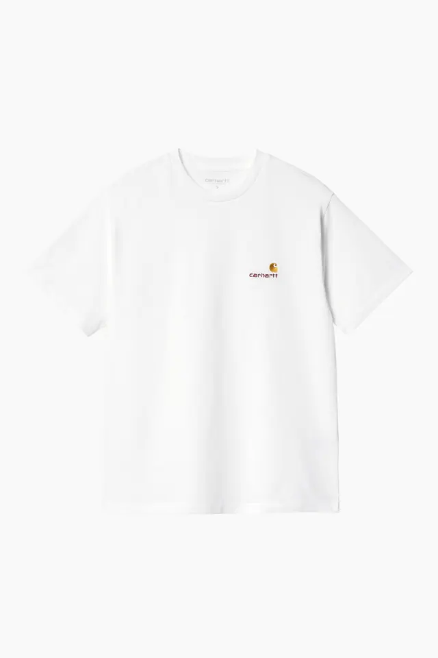 Carhartt W' S/S American Script T-Shirt - White – Carhartt WIP — produktfoto