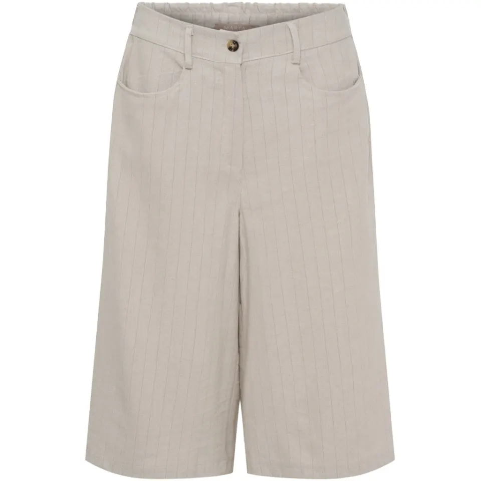 Marta du Château shorts MdcAdrielle 8053 – Beige Stripe — produktfoto
