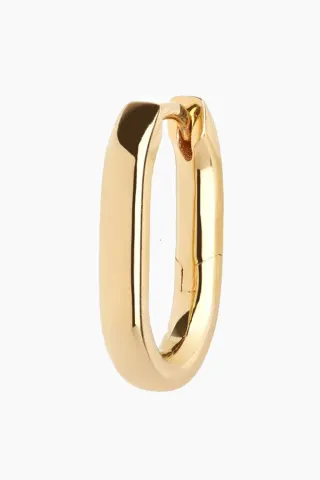 Maria Black Slick Huggie – Goldplated Silver — produktfoto