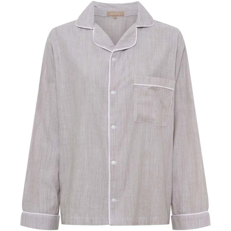 Marta du Château pyjamas skjorte MdcPil MN140125-003 – Light Brown — produktfoto