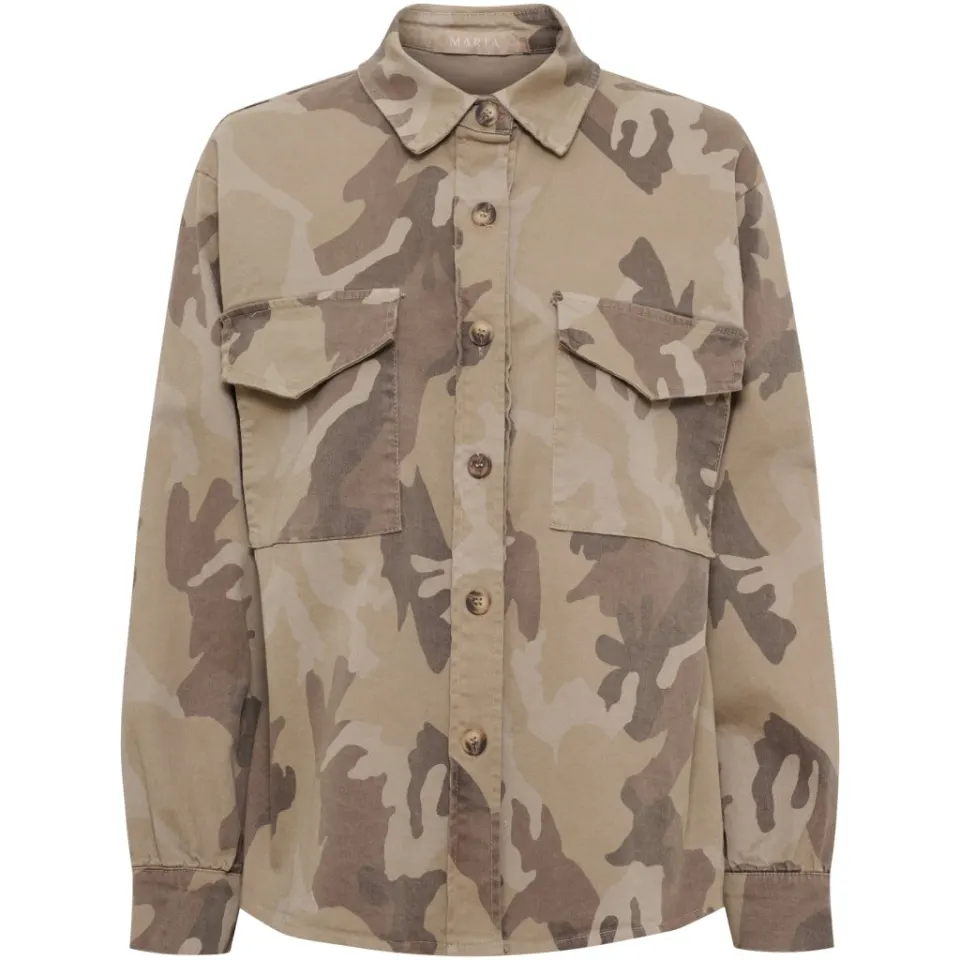 Marta du Château Jakke MdcMoonstone 68831 – Beige camo — produktfoto
